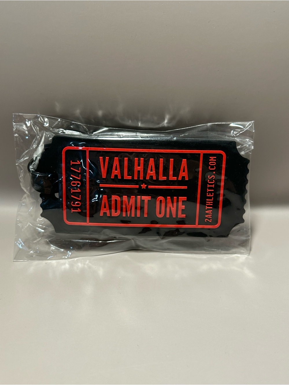 Luggage Tag - Valhalla Admit One PVC Rubber